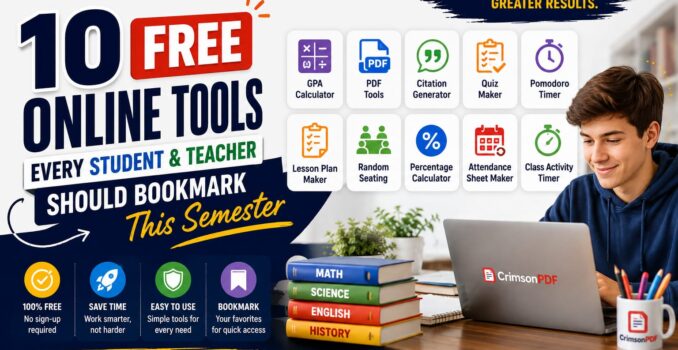 10 Free Tools Every Student & Teacher Should Bookmark